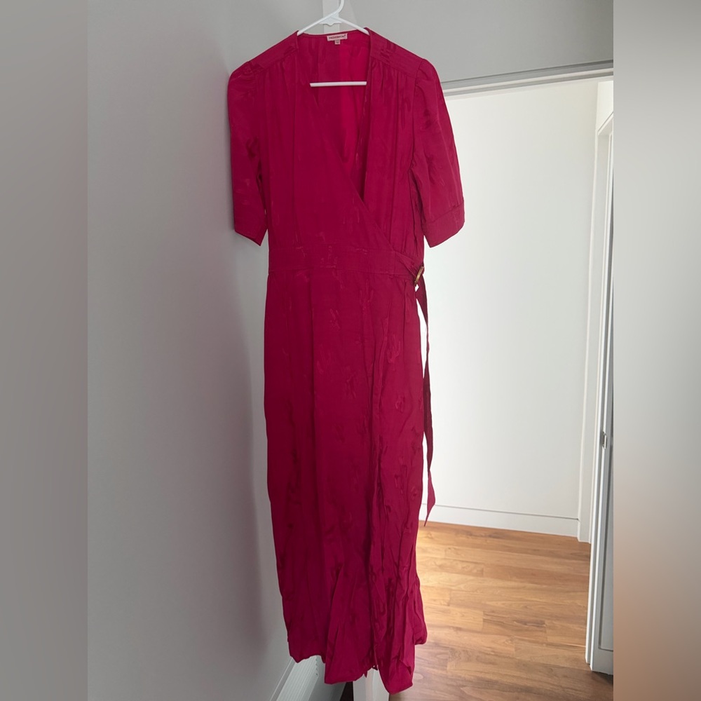Bensimon Fuchsia Midi Wrap Dress